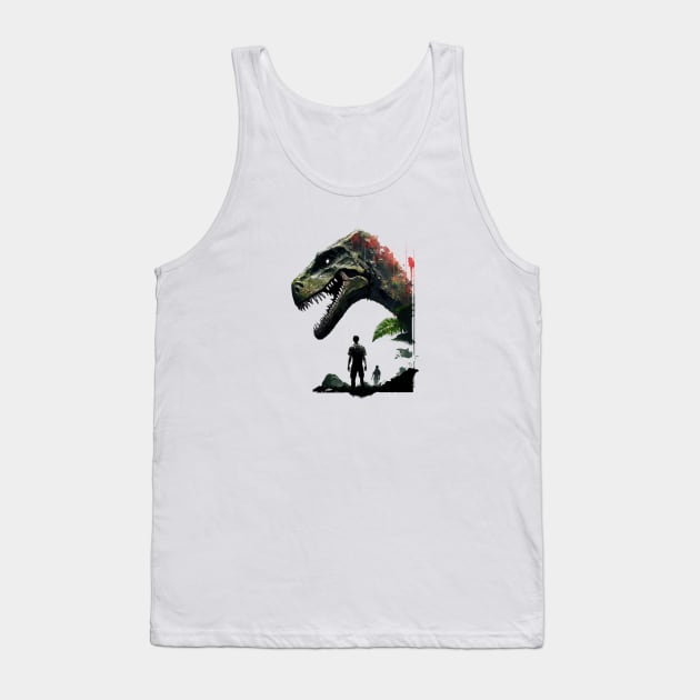 Jurassic Park Watercolor - Original Artwork Tank Top by Labidabop